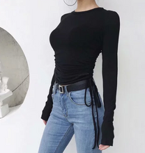 Ruched Sides Lycra Top [POPULAR]