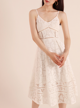 Crochet Lace Fairy Midi Dress [PREMIUM]