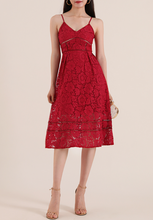 Crochet Lace Fairy Midi Dress [PREMIUM]