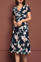 Floral Flutter-Hem Midi