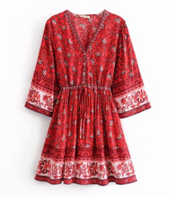 Bohemian Drawstring Dress