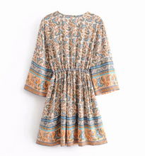 Bohemian Drawstring Dress