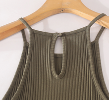Knitted Racer-Back jumpsuit