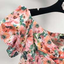 Floral Sweetheart-Neckline Top