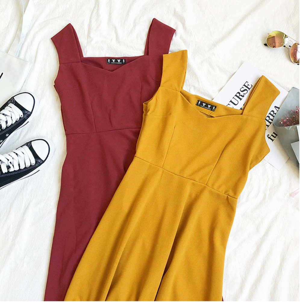 Basic Tank-Strap Midi Dress