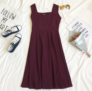 Basic Tank-Strap Midi Dress