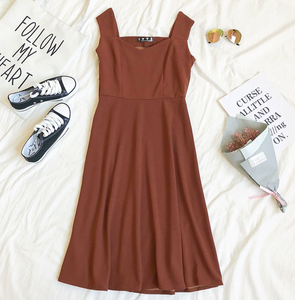 Basic Tank-Strap Midi Dress
