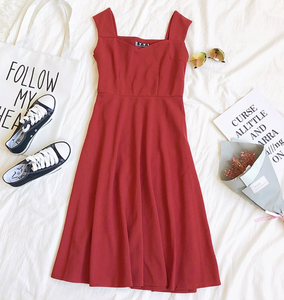Basic Tank-Strap Midi Dress