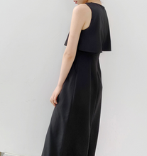 Faux Two-Piece Sleeveless Jumpsuit