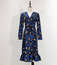 Abstract Leopard Print Midi