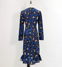 Abstract Leopard Print Midi