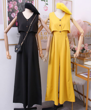 Faux Two-Piece Sleeveless Jumpsuit