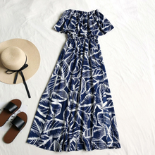 Printed Off-Shoulder Maxi Dress