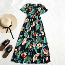 Printed Off-Shoulder Maxi Dress