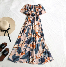 Printed Off-Shoulder Maxi Dress