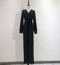 Basic Full-Sleeved Waist-Tie Jumpsuit