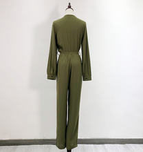 Basic Full-Sleeved Waist-Tie Jumpsuit