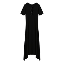Buttoned Basic Maxi Dress