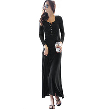 Buttoned Basic Maxi Dress