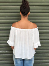 Lace Panelled Off-Shoulder Top
