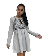 Embroidered Tassels Babydoll Dress