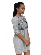 Embroidered Tassels Babydoll Dress