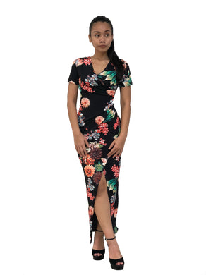 Floral Bodycon Slit Max/Midi [BACKORDER]