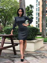 Shimmery Knitted Midi Bodycon