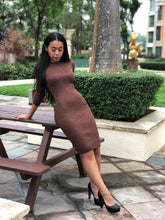 Shimmery Knitted Midi Bodycon